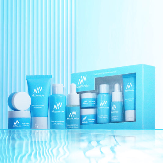 Five-piece Moisturizing Cleansing Tonic Lotion Cream Eyes Lotion Travel Pack