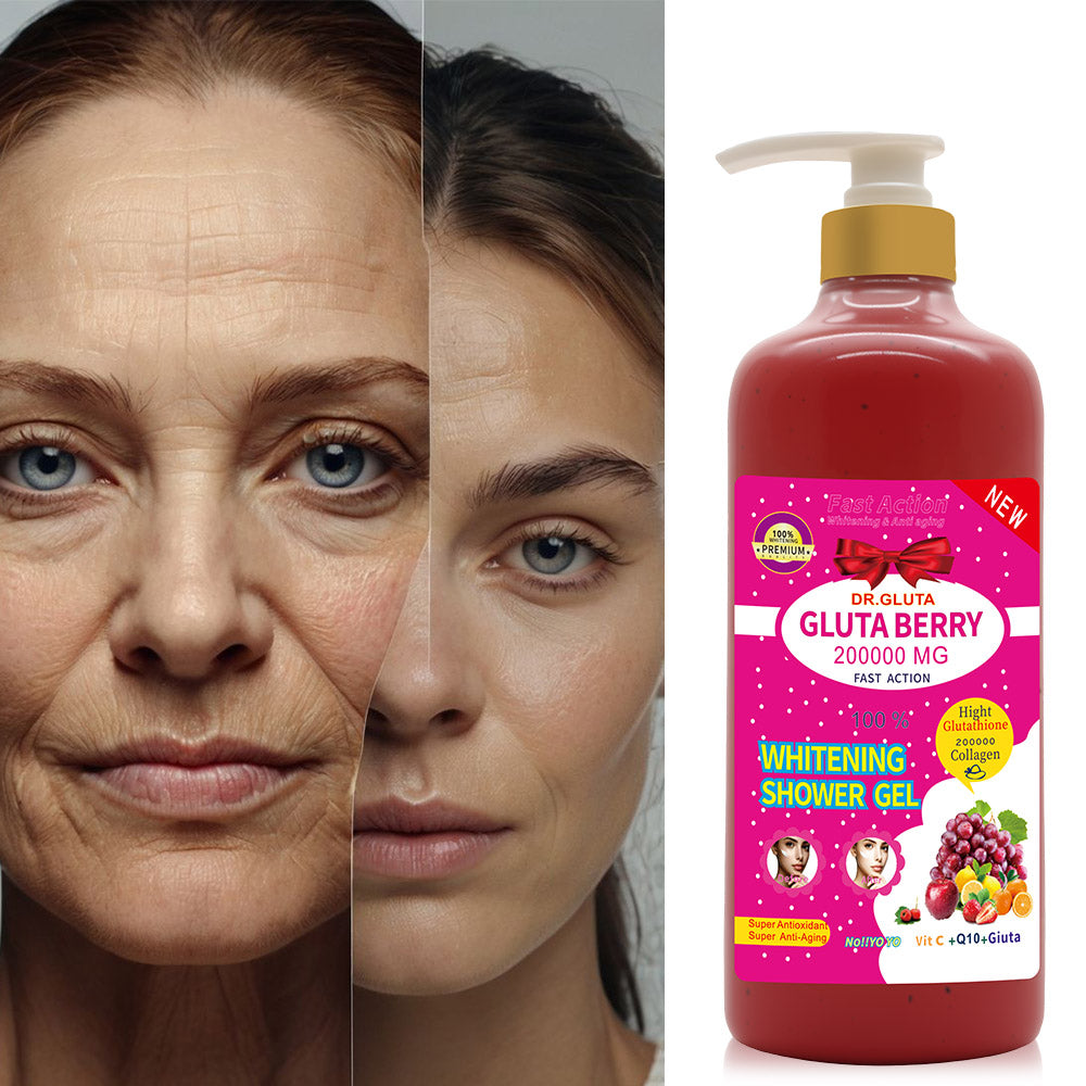Glutathione Shower Gel Berry Whitening Lightening Body Skin Care Bath Wash