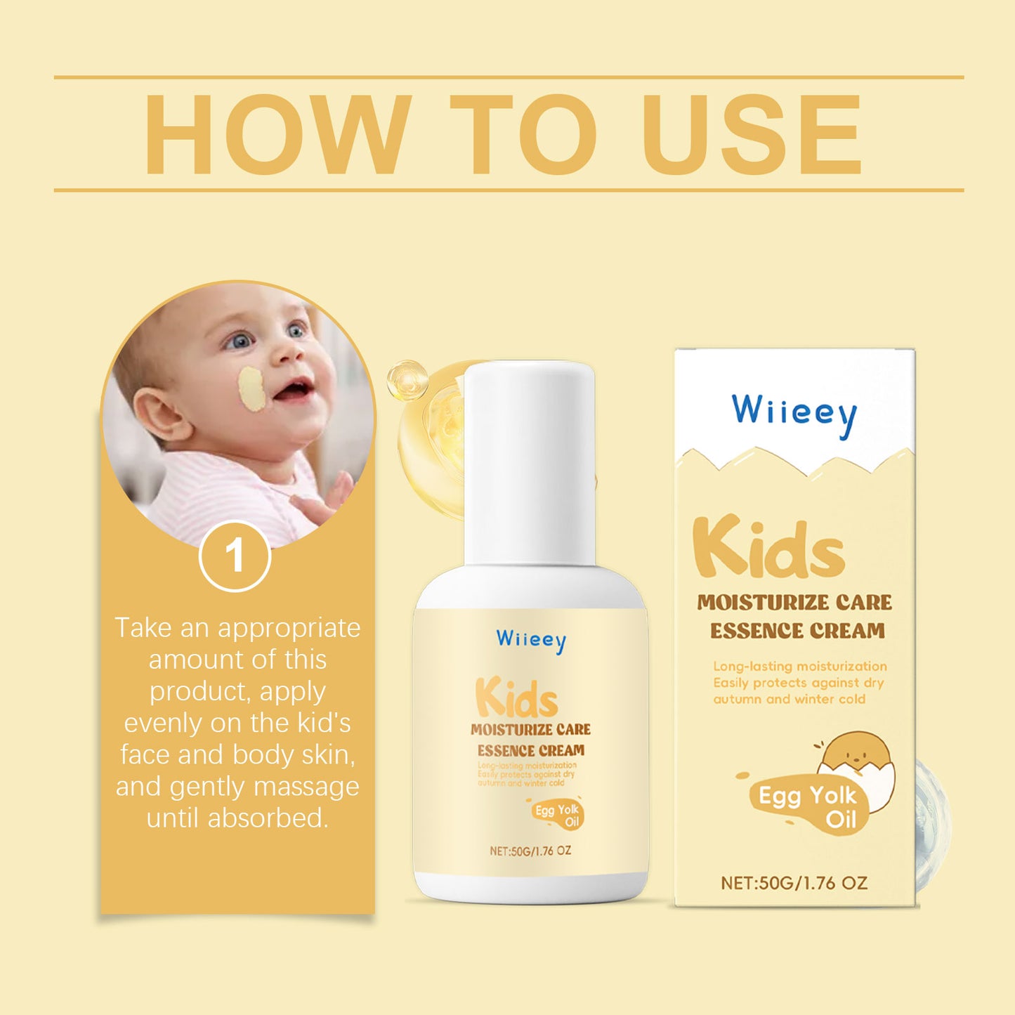 Wiieey Children's Moisturizing Care Cream, Moisturizing, Moisturizing, Moisturizing, Moisturizing And Moisturizing Body Lotion