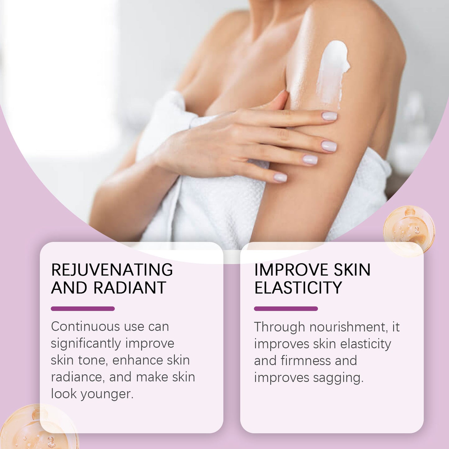 OUHOE Nicotinamide Brightening Body Cream, Moisturizes Even Skin Tone, Firming And Relieving Dry Body Lotion