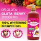 Glutathione Shower Gel Berry Whitening Lightening Body Skin Care Bath Wash